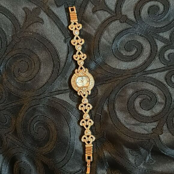 Croton  Rose Gold Plated Crystal Embellished Wristwatch - Picture 5 of 10